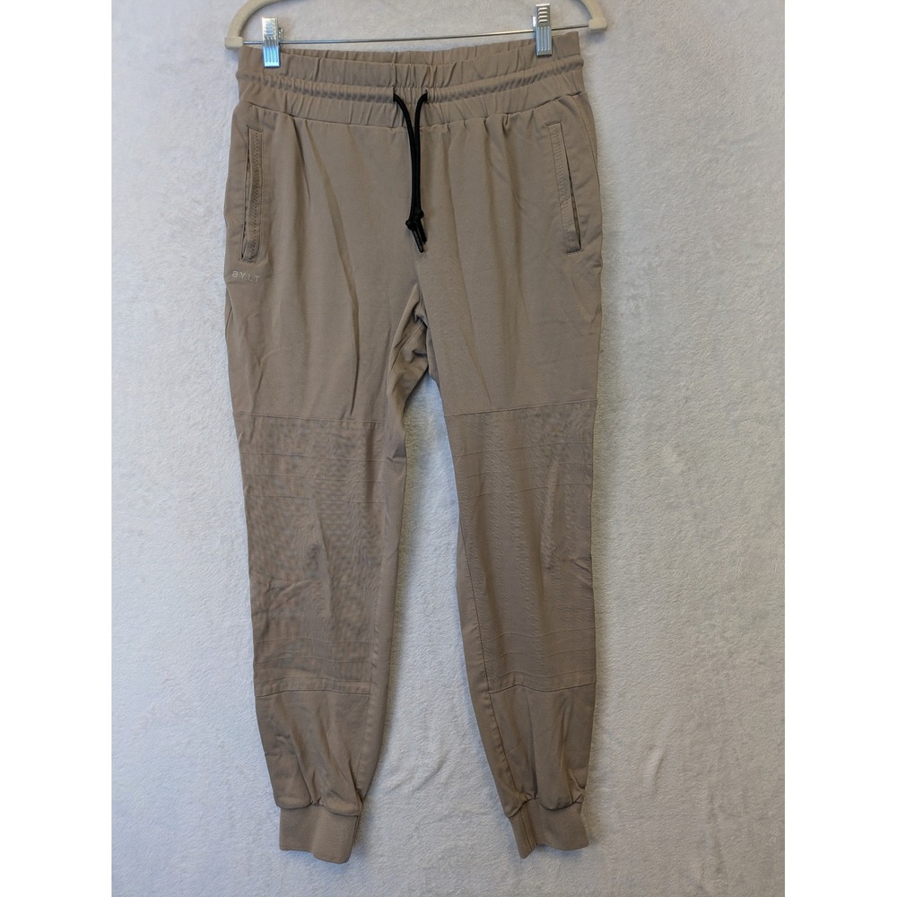BYLT Premium Basics Elite+ Jogger Mens Medium Khaki Tan Athletic Pants M